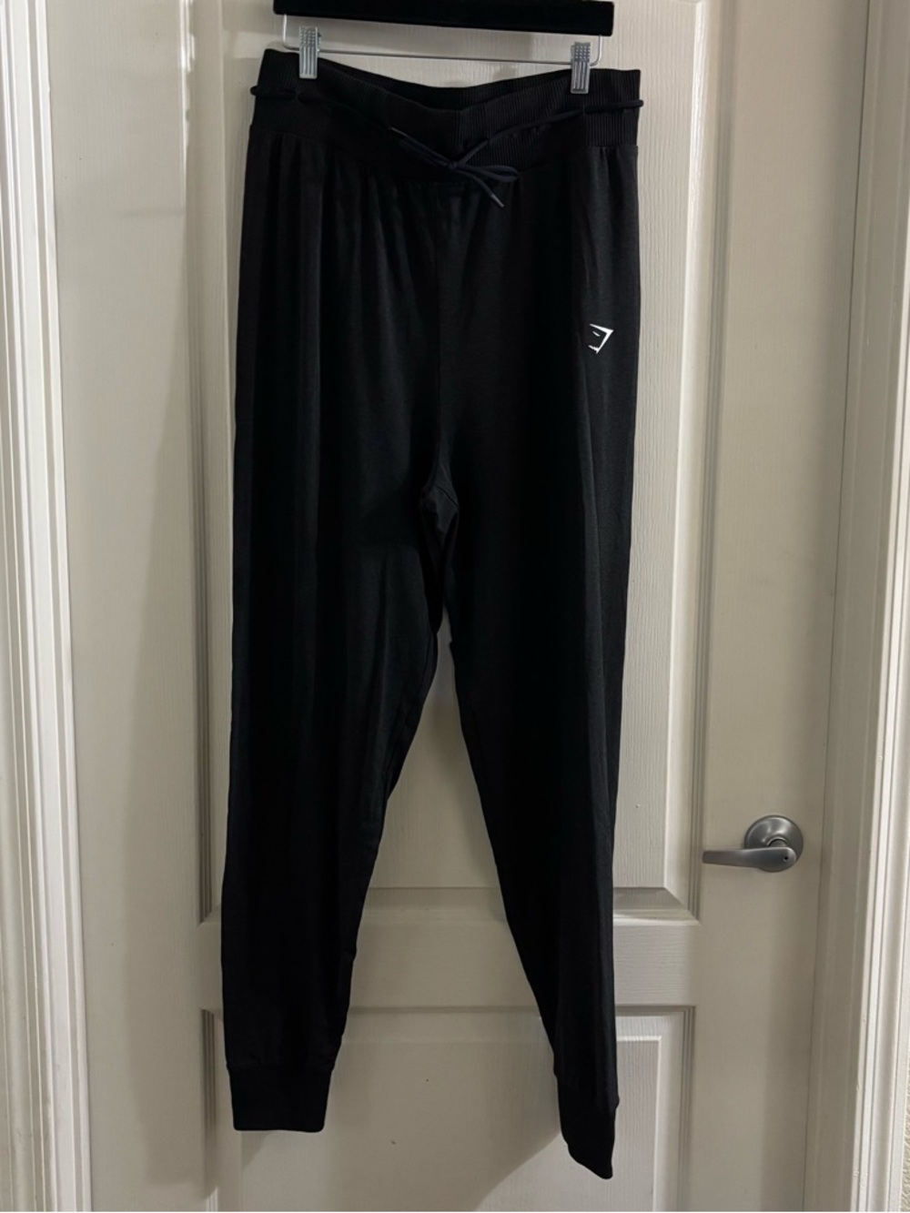 Gymshark Black Women's Track Joggers with Drawcord Waist